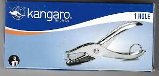 Kangaro 376224 Multicolour Alloy Steel 1-Hole Paper Punch (1 Piece)